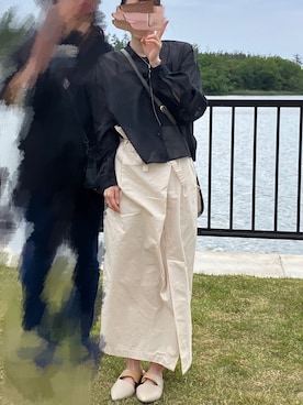 「OSMOSIS（オズモーシス）のアイテム」を使った、na*さん（レディース・154cm）の春コーディネート