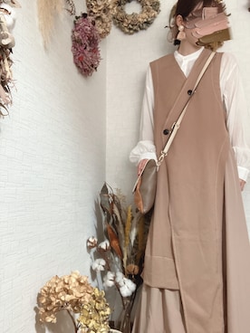 「OSMOSIS（オズモーシス）のアイテム（その他アウター）」を使った、na*さん（レディース・154cm）の夏コーディネート
