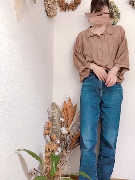 「chocomee（チョコミー）のアイテム（シャツ/ブラウス）」を使った、na*さん（レディース・154cm）の夏コーディネート