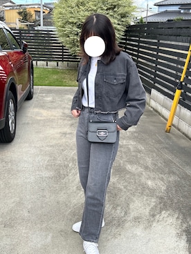 「COACH（コーチ）のアイテム（スニーカー）」を使った、kaori さん（レディース・162cm）の秋コーディネート