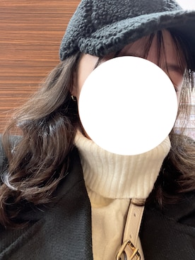 「NIKE（ナイキ）のアイテム（ニットキャップ/ビーニー、ブラック系）」を使った、kaori さん（レディース・162cm）の冬コーディネート