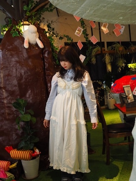 「アイテム（キャミソール）」を使った、senさん（レディース・155cm）の秋コーディネート