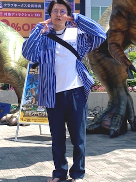 「FUJITO（フジト）のアイテム」を使った、papa Hiroshi さん（メンズ・169cm）の春コーディネート