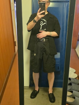 「アイテム（バングル/リストバンド）」を使った、おむらいすさん（メンズ・178cm）の夏コーディネート