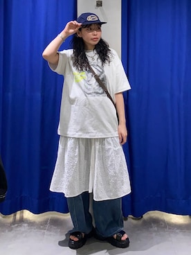 「PBLIM（ページボーイリム）のアイテム」を使った、おつゆさん（レディース・158cm）の春コーディネート