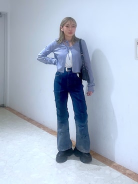 「PAGEBOY（ページボーイ）のアイテム（バッグ）」を使った、おつゆさん（レディース・158cm）の冬コーディネート