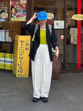 「PAGEBOY（ページボーイ）の【セットアップ対応】チェックMIXジャケット 《2サイズ展開》（テーラードジャケット）」を使った、おつゆさん（レディース・157cm）の秋コーディネート