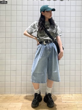 「PBLIM（ページボーイリム）のアイテム」を使った、おつゆさん（レディース・158cm）の春コーディネート