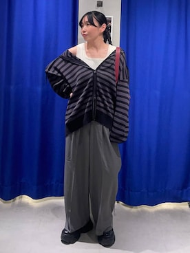 「アイテム（パーカー）」を使った、おつゆさん（レディース・157cm・20代）の夏コーディネート