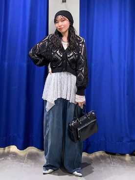 「PAGEBOY（ページボーイ）のアイテム（帽子）」を使った、おつゆさん（レディース・158cm）の春コーディネート