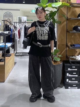 「PBLIM（ページボーイリム）のアイテム」を使った、おつゆさん（レディース・158cm）の夏コーディネート
