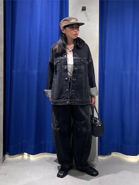 「PAGEBOY（ページボーイ）のハートマンテルネックレス3（ネックレス）」を使った、おつゆさん（レディース・158cm）の秋コーディネート