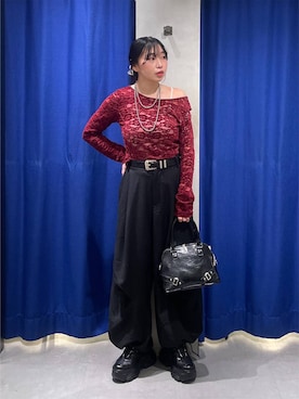 「PAGEBOY（ページボーイ）のアイテム（Tシャツ/カットソー）」を使った、おつゆさん（レディース・158cm）の秋コーディネート
