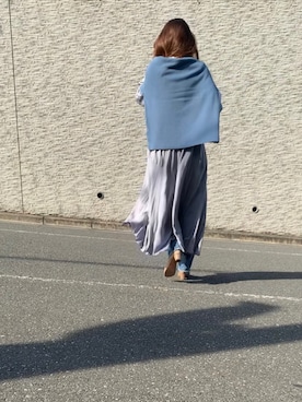 「アイテム（シャツワンピース）」を使った、mikiさん（レディース・168cm）の秋コーディネート