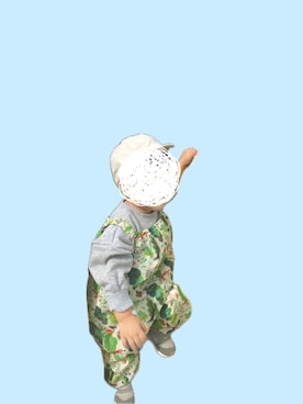 「アイテム（オールインワン・サロペット）」を使った、sunさん（キッズ・90cm）の秋コーディネート