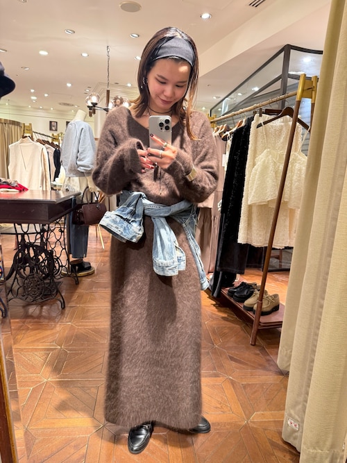 セール】シャギーニットワンピース（ワンピース）｜LOUNGEDRESS