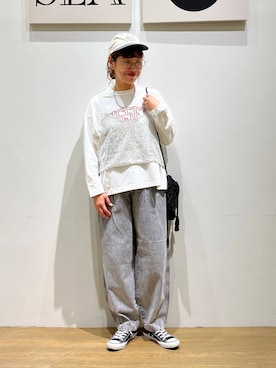 「アイテム（アクセサリー）」を使った、mocoさん（レディース・165cm・30代）の秋コーディネート