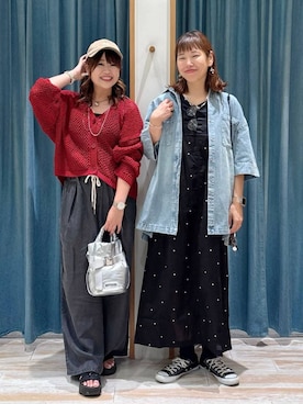 「アイテム（カーディガン/ボレロ）」を使った、mocoさん（レディース・165cm・30代）の夏コーディネート