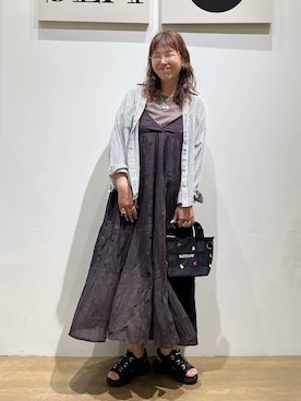 「BAYFLOW（ベイフロー）のアイテム（バッグ）」を使った、mocoさん（レディース・165cm）の春コーディネート