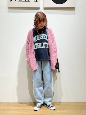 「アイテム（アクセサリー）」を使った、mocoさん（レディース・165cm・30代）の秋コーディネート