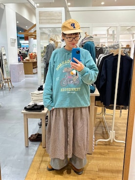 「アイテム（ワンピース）」を使った、mocoさん（レディース・165cm・40代）の秋コーディネート