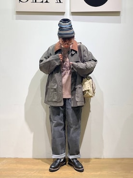 「アイテム（ジャケット/アウター）」を使った、mocoさん（レディース・165cm・30代）の秋コーディネート