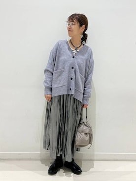 「アイテム（アクセサリー）」を使った、mocoさん（レディース・165cm・30代）の秋コーディネート