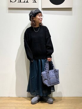 「アイテム（アクセサリー）」を使った、mocoさん（レディース・165cm・30代）の秋コーディネート