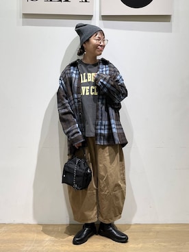 「GERRY（ジェリー）のアイテム」を使った、mocoさん（レディース・165cm）の秋コーディネート