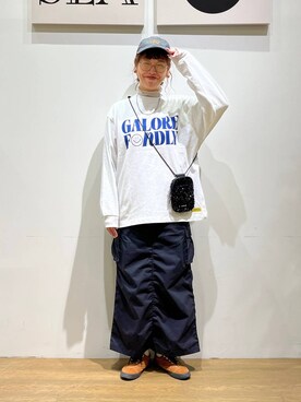 「アイテム（帽子）」を使った、mocoさん（レディース・165cm・30代）の秋コーディネート