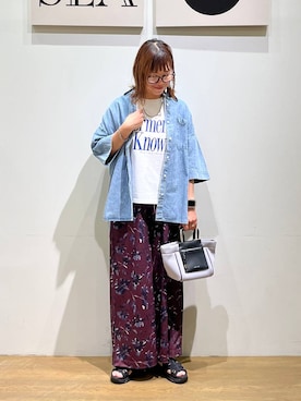 「アイテム（シューズ）」を使った、mocoさん（レディース・165cm）の夏コーディネート