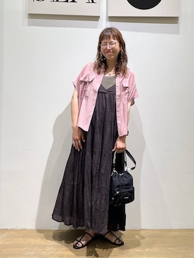 「BAYFLOW（ベイフロー）のアイテム」を使った、mocoさん（レディース・165cm）の夏コーディネート