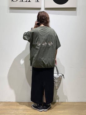 「PENDLETON（ペンドルトン）のアイテム」を使った、mocoさん（レディース・165cm）の春コーディネート