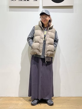 「アイテム（その他アウター）」を使った、mocoさん（レディース・165cm）の秋コーディネート