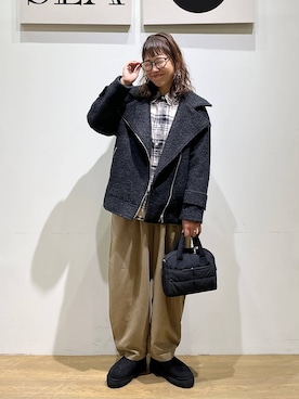 「アイテム（その他アウター）」を使った、mocoさん（レディース・165cm・40代）の秋コーディネート