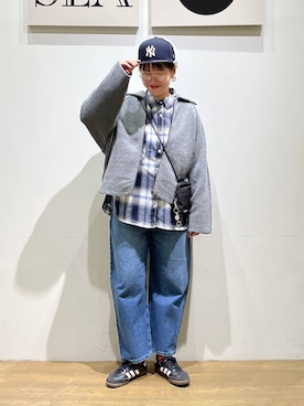 「アイテム（シャツ/ブラウス）」を使った、mocoさん（レディース・165cm・30代）の秋コーディネート