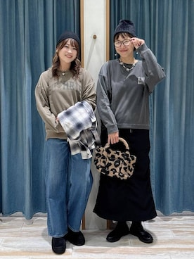 「アイテム（帽子）」を使った、mocoさん（レディース・165cm・40代）の秋コーディネート