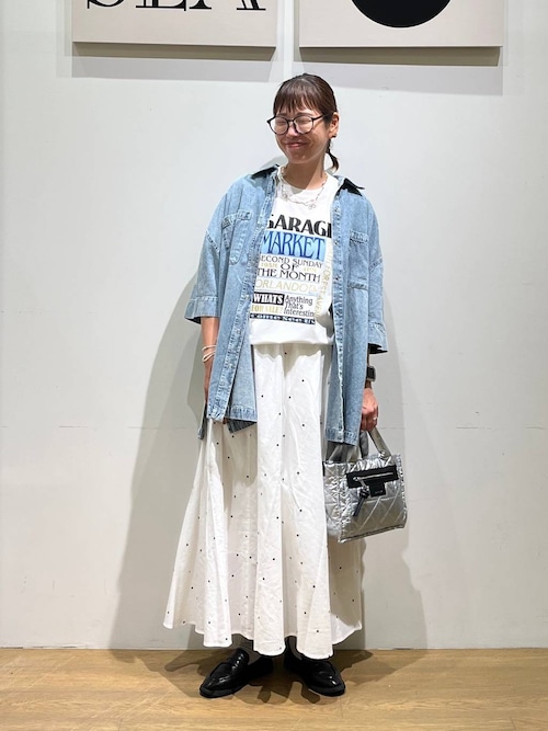 セール】ドット刺繍フレアスカート（スカート）｜BAYFLOW（ベイフロー