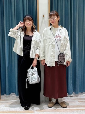 「アイテム（モカシン/デッキシューズ）」を使った、mocoさん（レディース・165cm）の秋コーディネート
