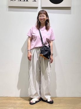 「GERRY（ジェリー）のアイテム」を使った、mocoさん（レディース・165cm）の春コーディネート