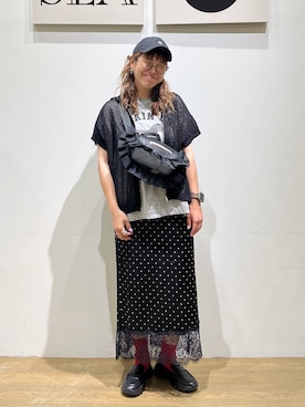 「BAYFLOW（ベイフロー）のアイテム」を使った、mocoさん（レディース・165cm）の夏コーディネート