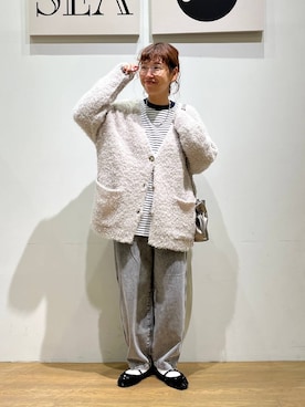 「アイテム（アクセサリー）」を使った、mocoさん（レディース・165cm・30代）の秋コーディネート