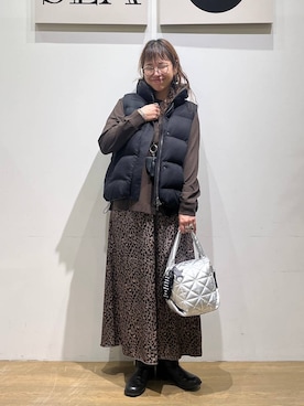 「BAYFLOW（ベイフロー）のアイテム（アクセサリー）」を使った、mocoさん（レディース・165cm）の秋コーディネート