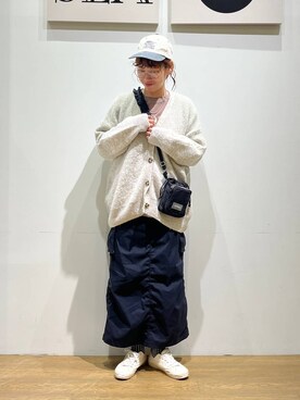 「アイテム（帽子）」を使った、mocoさん（レディース・165cm・30代）の秋コーディネート