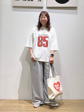 「BAYFLOW（ベイフロー）のアイテム（アクセサリー）」を使った、mocoさん（レディース・165cm）の春コーディネート