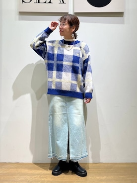 「アイテム（アクセサリー）」を使った、mocoさん（レディース・165cm・30代）の秋コーディネート