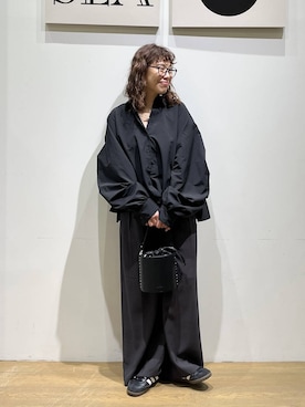 「HEREIAM（ヘレイアム）のアイテム」を使った、mocoさん（レディース・165cm）の冬コーディネート