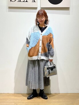 「アイテム（アクセサリー）」を使った、mocoさん（レディース・165cm・30代）の秋コーディネート