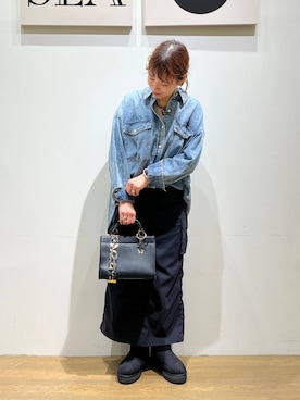 「アイテム（アクセサリー）」を使った、mocoさん（レディース・165cm・30代）の秋コーディネート