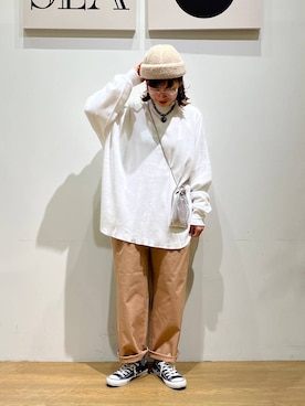 「アイテム（アクセサリー）」を使った、mocoさん（レディース・165cm・30代）の秋コーディネート